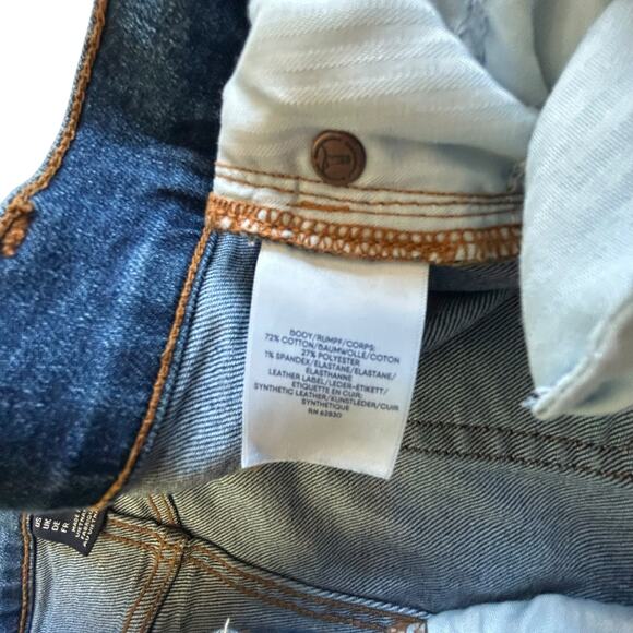 Lands' End Wide Leg Jeans USA Made High Rise Stretch 90s Vintage Minimalist XL - Picture 2 of 8